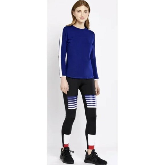 Splits59 Field Tight Womens Black Red White‎ Blue Colorblock Logo XS $110 - Picture 11 of 12